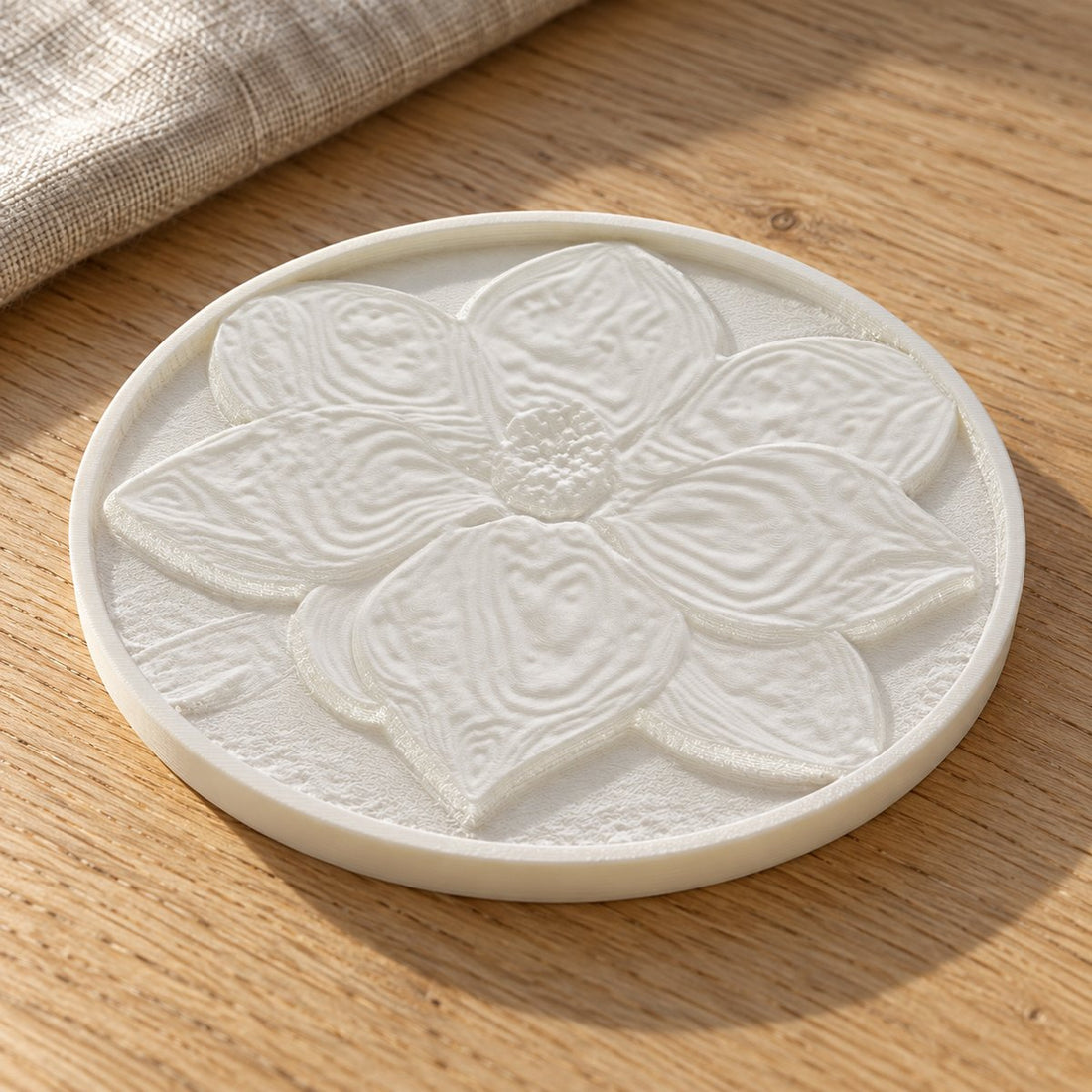 3D-printet fotorelieff med magnolia: oval – illustrasjon