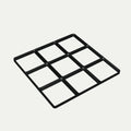 Gridfinity-bunnplate i svart