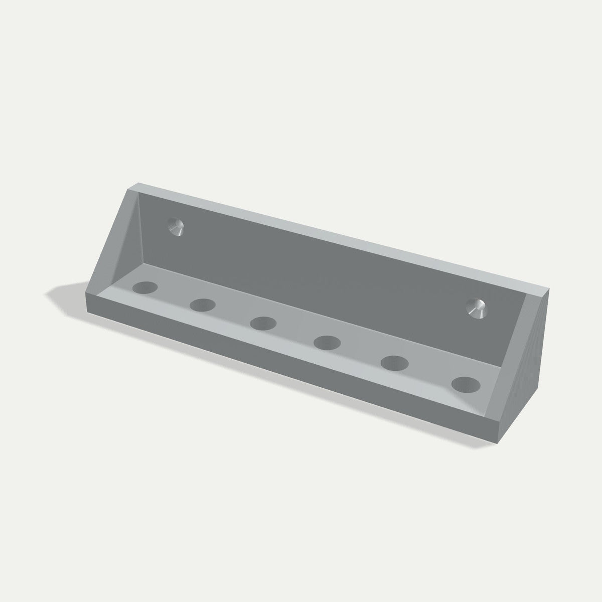 Skrutrekkerholder for vegg i grå