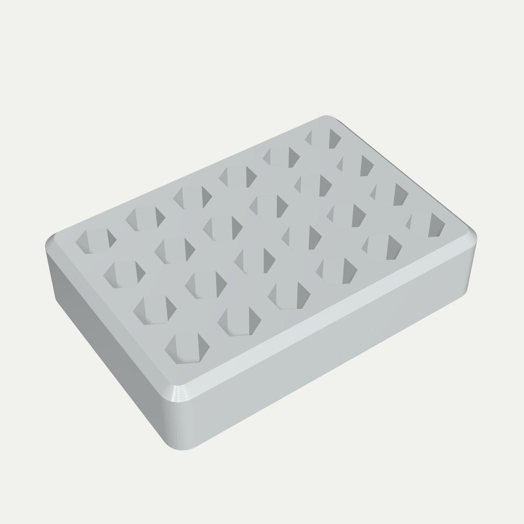 Bitsholder for 1/4"-bits i grå