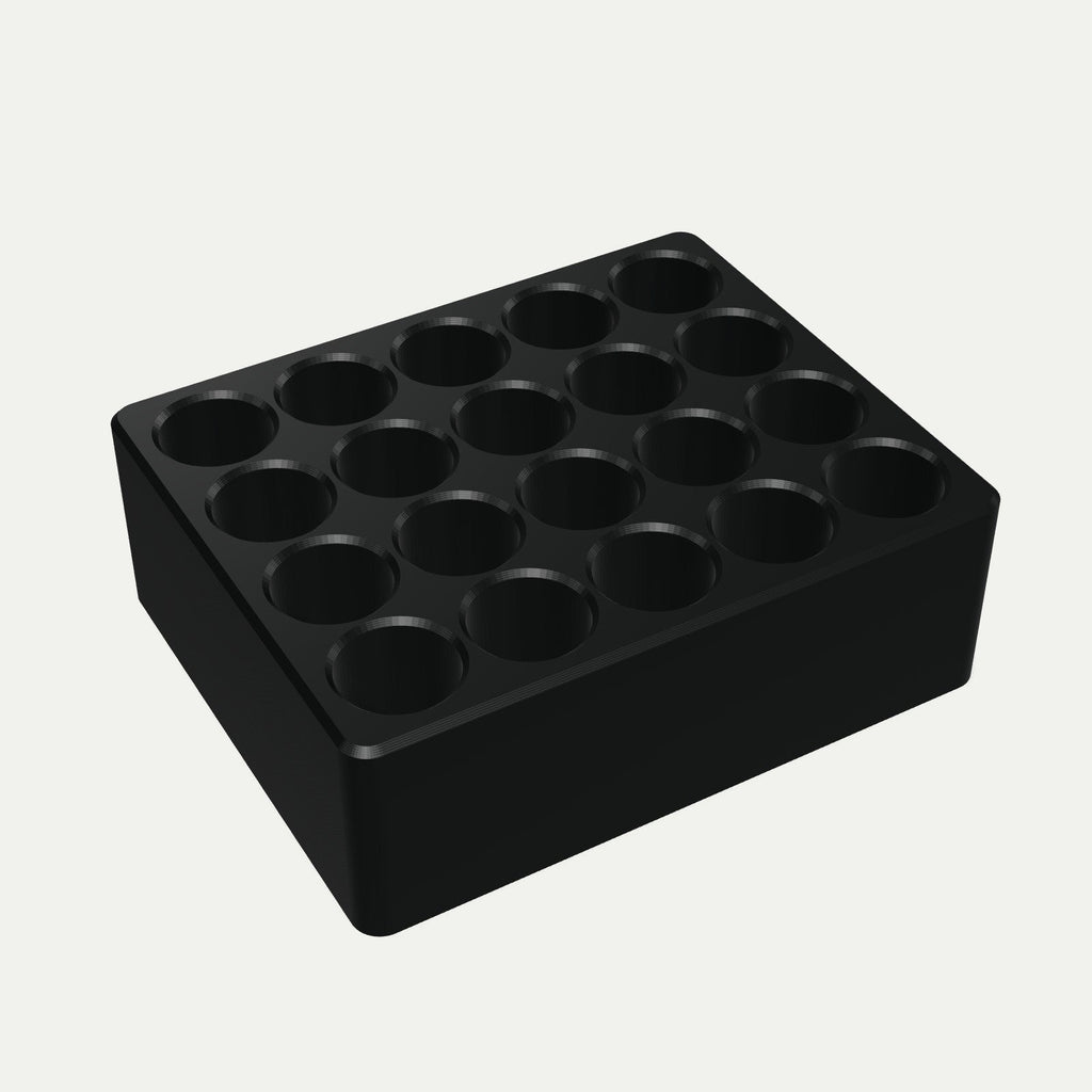 Batteriholder for AA, AAA og 18650 i svart