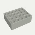 Batteriholder for AA, AAA og 18650 i grå