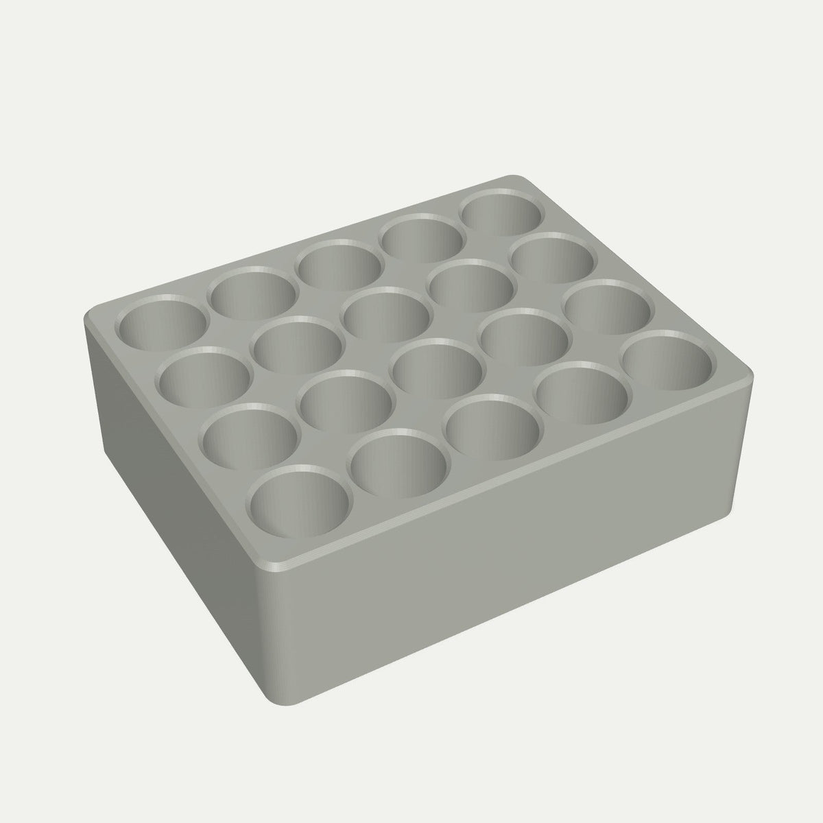 Batteriholder for AA, AAA og 18650 i grå