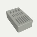 Holder for SD-kort, microSD og USB-pinner i grå