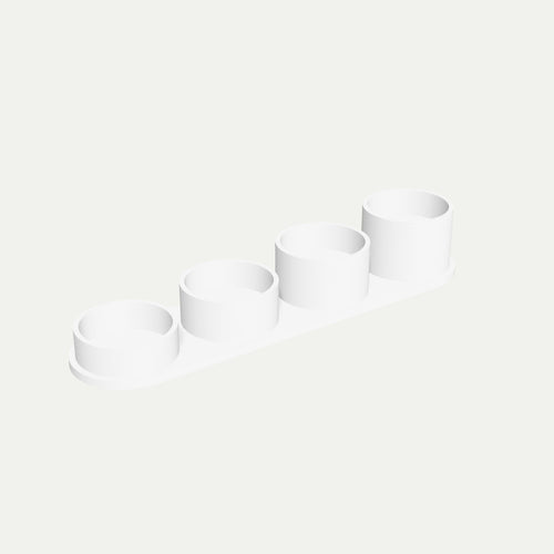 Adventsstake for LED-lys i elfenbenshvit