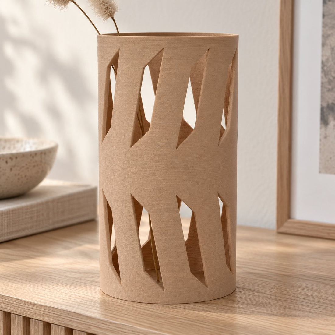 3D-printet nettvase: fiskebein – illustrasjon