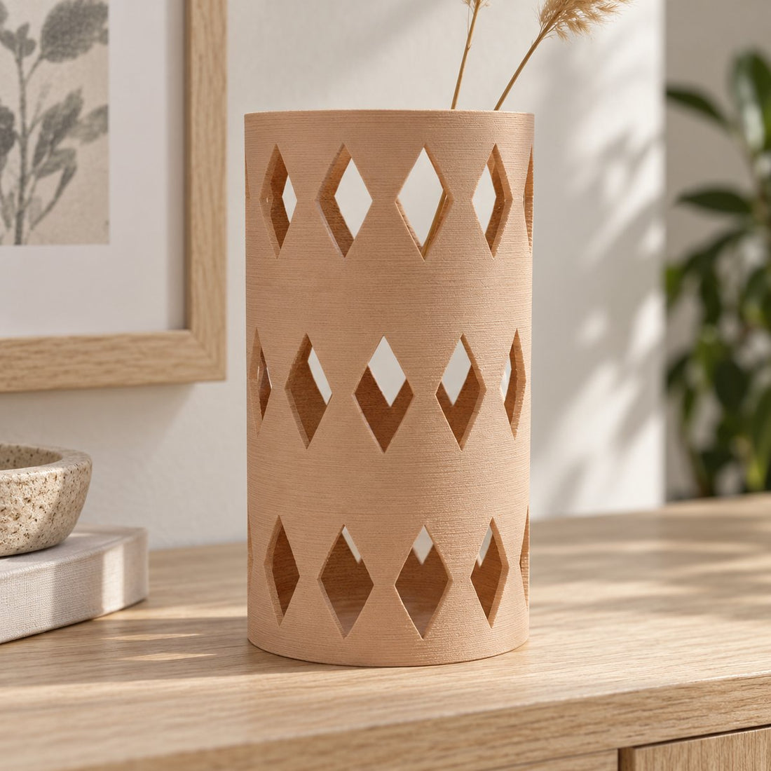 3D-printet nettvase: blad – illustrasjon