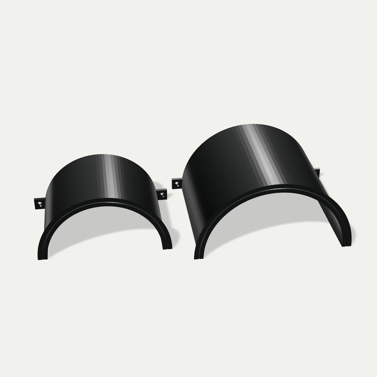 Hageslangeholder for vegg – størrelser side om side